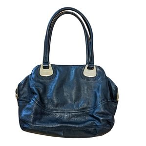 Michael Kors black leather handbag